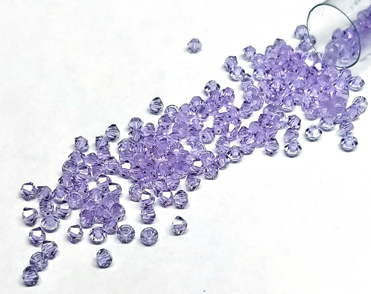 Preciosa 3mm Violet, Crystal Bicone - 36 pieces