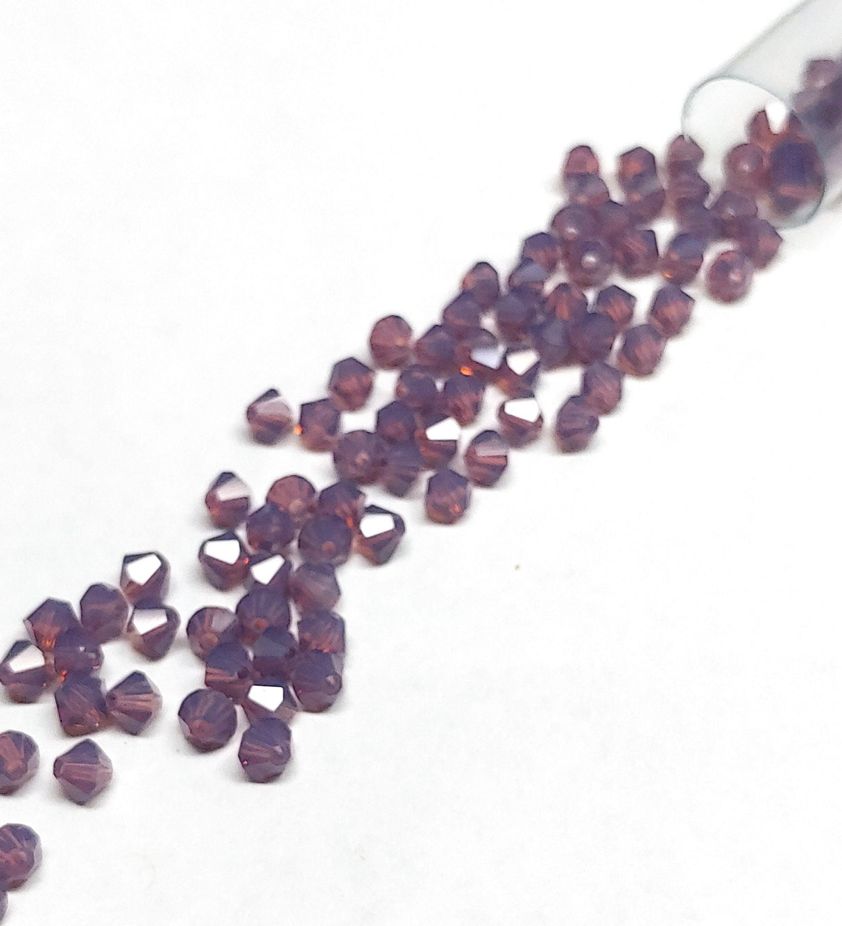 Preciosa 4mm Amethyst Opal, Crystal Bicone - 36 pieces