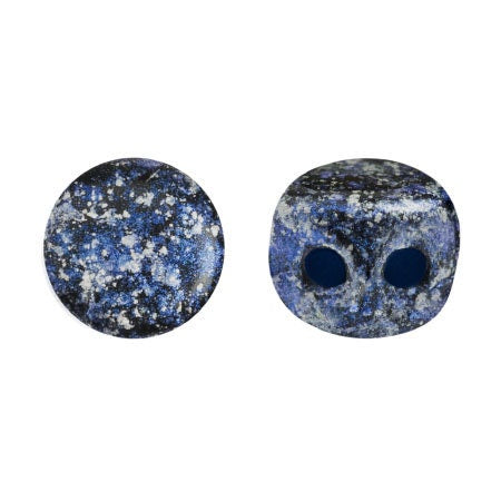 Kalos Par Puca Tweedy Blue, 2 hole - 4MM Bead, 50 beads