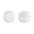 Kalos Par Puca Opaque White, 2 hole - 4MM Bead, 50 beads