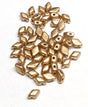 Mini GemDuo Crystal Bronze Pale Gold, 2-Hole Matubo Czech beads 6x4mm, 50 beads