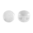 Kalos Par Puca Opaque White Ceramic Look, 2 hole - 4MM Bead, 50 beads