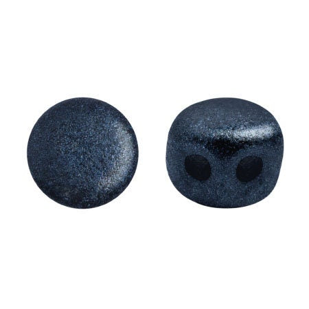 Kalos Par Puca Metallic Matte Dark Blue, 2 hole - 4MM Bead, 50 beads