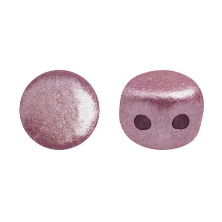 Kalos Par Puca Metallic Matte Dark Plum, 2 hole - 4MM Bead, 50 beads