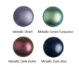 Cabochon Par Puca Metallic Matte, 14mm Czech glass, 4 colors to choose from, Qty 1