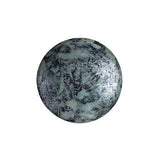 Cabochon Par Puca Paris 14mm, Metallic Matte Spotted, Czech glass, 5 colors to choose from, Qty 1