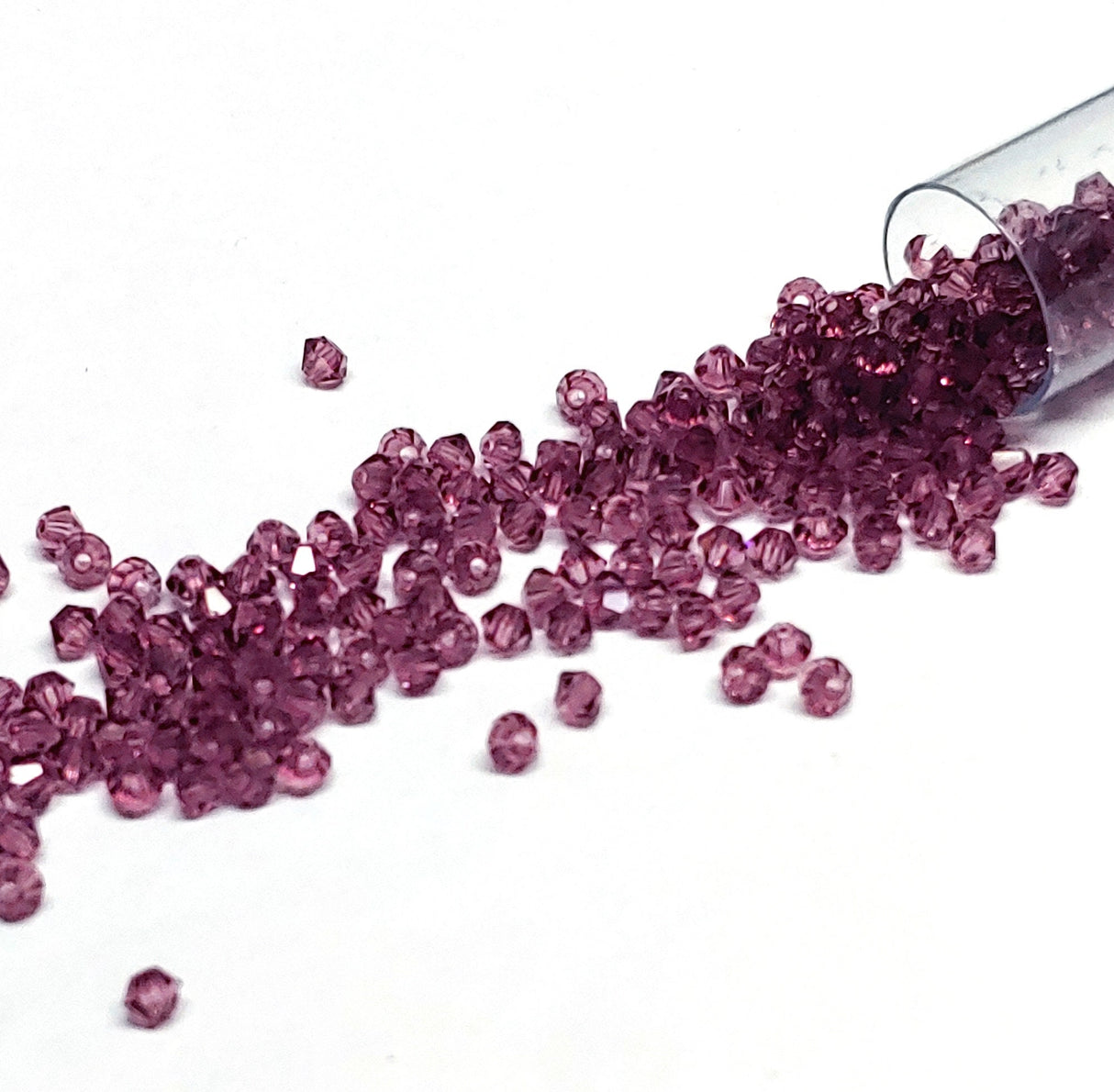 Preciosa 3mm Amethyst, Crystal Bicone - 36 pieces