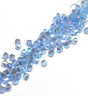 Preciosa 4mm Light Sapphire AB 2X, Crystal Bicone - 36 pieces