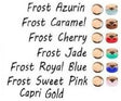 Kalos Frost Capri Gold Finish, 2 hole - 4MM Bead, 5 grams, Frost Capri Gold Collection par Puca, Choose your color