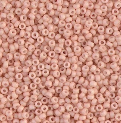 11/0 Matte Opaque Blush, Miyuki Glass Seed Bead, 2023