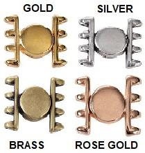 Cymbal Ateni Superduo Magnetic Clasp, 013084, 1 Clasp-Choose your color and quantity