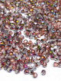 True 2MM Crystal Rose Gold Metallic, Fire Polish Czech Glass, 00030-28009-100 Beads