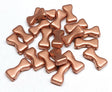 Bowtie Bronze Copper, 3-Hole Czech Glass 6x12MM, 01780-20 Beads