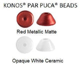 Konos par Puca Bead, 2x4mm 10 Grams Approx. 215 beads-4 colors listed