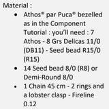 Adonis Athos Pattern -DO NOT BUY- Sent free by email-Free with par Puca bead purchase, Read the description below for details