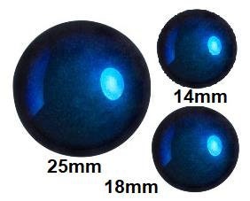 Cabochon Par Puca Paris, Full Azuro, 14mm, 18mm or 25mm Czech glass, Qty 1