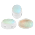 Samos® par Puca® Crystal Matte AB, 2 Hole 5x7mm Czech Glass, 00030-84100-28701-25 beads