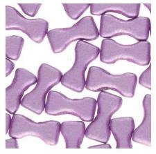 Bowtie Jet Suede Purple, 3-Hole Czech Glass 6x12MM, 79021-20 Beads