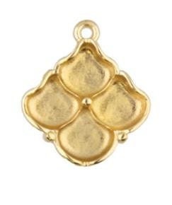 Cymbal Manalis Ginko Pendant Setting, 013939, 1 piece - Choose your color