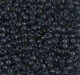 8/0 Transparent Montana Blue 2411, Miyuki Glass Seed Bead, 10 grams