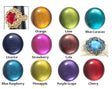 Cabochons Par Puca Ice Slushy, 18mm - Choose the quantity - Choice of colors available select your favorite