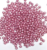 3mm Fire Polish Pastel Burgundy, Czech glass faceted round bead, 25031