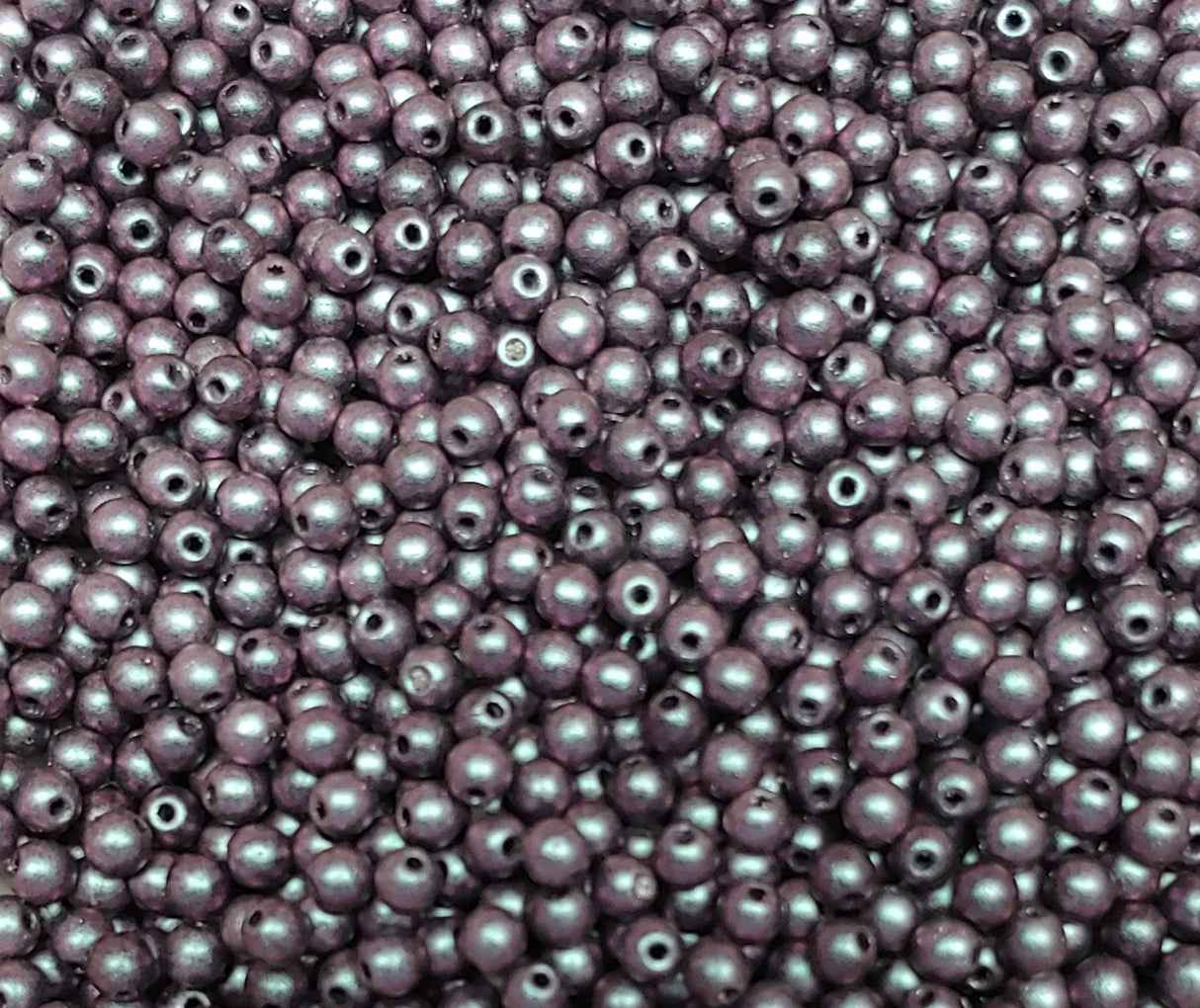 3mm 4mm, 6mm Polychrome Mix Berry, Round Beads Czech Glass-50 beads