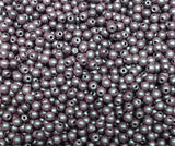 3mm 4mm, 6mm Polychrome Mix Berry, Round Beads Czech Glass-50 beads