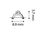 Cymbal Melanes ll, Honeycomb Bead End, 012505 - 4 pieces