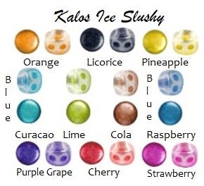 Kalos Par Puca Ice Slushy Colors, 2 hole - 4MM Bead, 5 grams, Choose a color