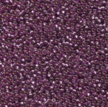 11/0 Duracoat Dyed Deep Purple Silver Lined, Miyuki 4279 10 grams