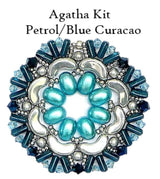 Agatha Pendant Kit-par Puca, Pattern included by email with Kit Purchase, see description for details