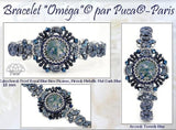 Cabochons Par Puca Frost Collection, 18MM or 25mm Czech glass, Qty 1