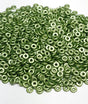 O Bead Pastel Olivine, 1X4MM Czech Glass 25034, 5 grams