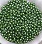 6mm Round, Pastel Olivine Czech Glass Beads, 25034 - 25 beads