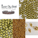 Aster Bracelet Kit-Amos par Puca Beads. *See Color Choices* Pattern by email with Kit purchase, see Description for more details