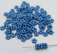 Forget-Me-Not 5mm Metallic Sea Blue, Spacer Bead, Czech Pressed Glass, 29434-50 beads