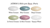 Athos® par Puca® - Paris, 3 Hole Oval Cabochon - 20x10x6mm, 6 color choices, Qty 2 of same color