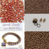 Spirale Lovely Bracelet Kit-Lipsi par Puca Beads *See Color Choices* Pattern by email with Kit purchase, see Description for more details!!