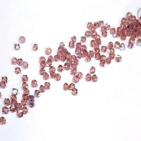 Preciosa 4mm Light Amethyst AB, Crystal Bicone - 36 pieces