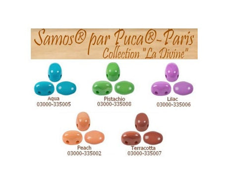 Samos par Puca Paris, La Divine Collection, 5x7 mm Czech glass, 25 Beads