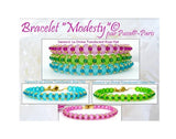 Modesty Bracelet Kit-Samos par Puca Beads. *See Color Choices* Pattern by email with Kit purchase, see Description for more details