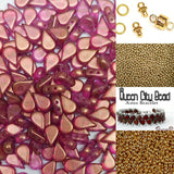 Aster Bracelet Kit-Amos par Puca Beads. *See Color Choices* Pattern by email with Kit purchase, see Description for more details