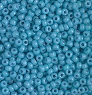 8/0 Duracoat Opaque Nile Blue, Miyuki Glass Seed Bead, 4478-10 grams