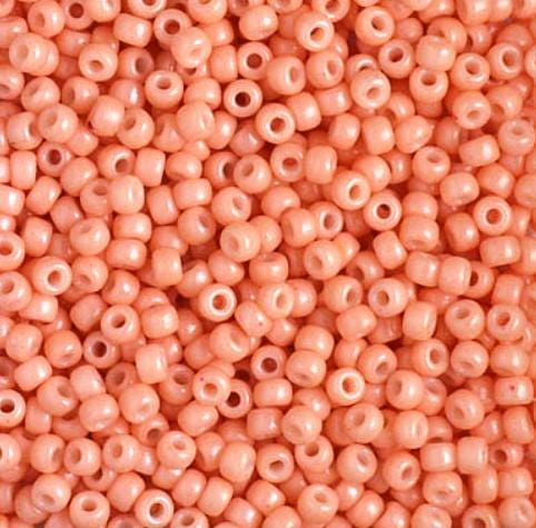 8/0 Duracoat Opaque Tea Rose, Miyuki Glass Seed Bead, 4461-10 grams