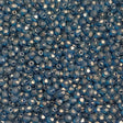 4mm Fire Polish Halo Celestian Blue, Czech glass faceted round bead, 29266-50 beads