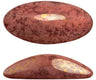 Athos Oval Cabochons - Bronze Coating, 20x10MM Czech Glass, Qty 2 Beads per color, Choose a color