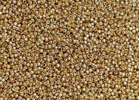 15/0 Galvanized Starlight, Permafinish Toho Seed Bead, PF557