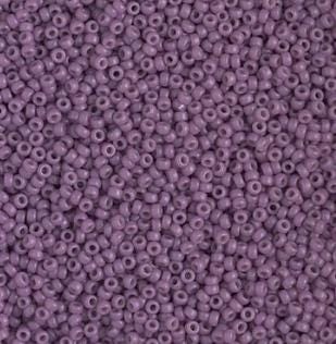 15/0 Duracoat Opaque Dark Orchid, Miyuki size Glass Seed Bead, 4489-10 grams