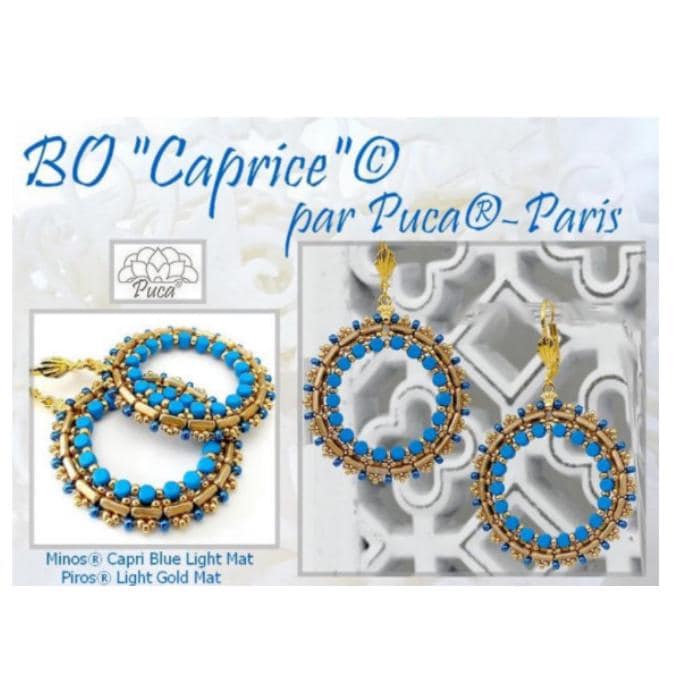 Bo Caprice Earring Pattern, DO NOT BUY- Sent free by email-Free with par Puca bead purchase, Read the description below for details